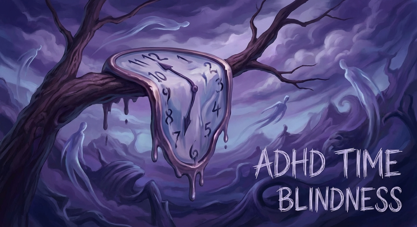 Time blindness is neurological in ADHD — the future simply does not feel real until it is urgent