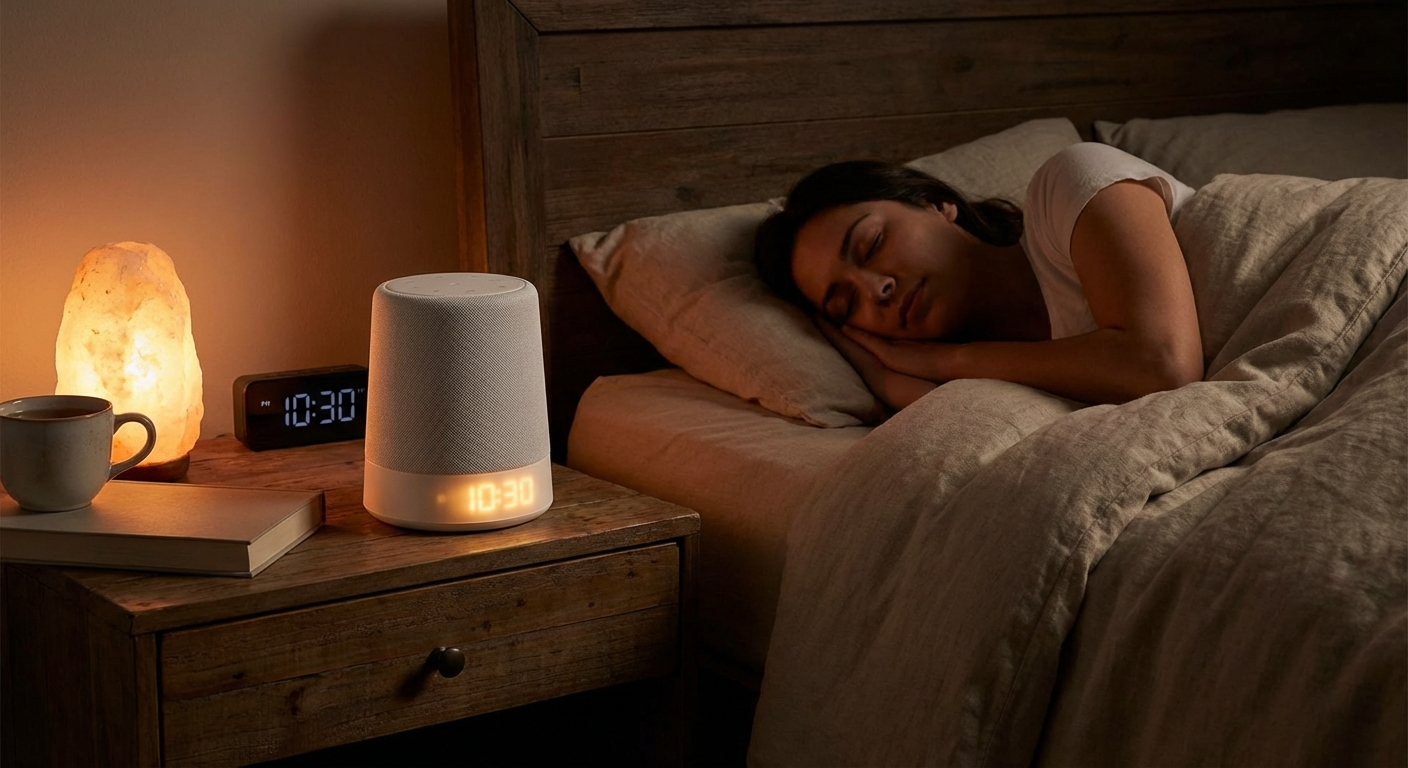 Sound therapy machine masking tinnitus with therapeutic sound waves